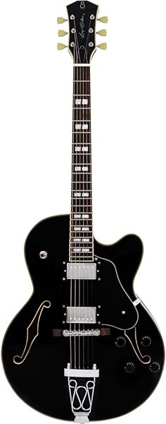 open zoom image for Sire Larry Carlton H7F Electric Guitar, Black, Action Position Back