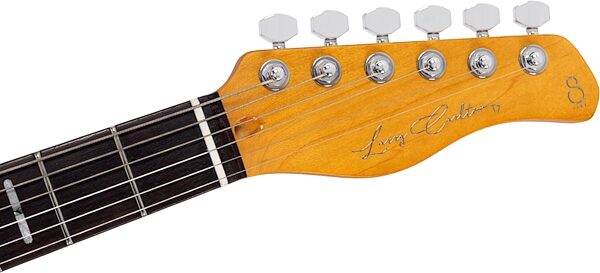 open zoom image for Sire Larry Carlton T7TV Electric Guitar, Silver, Action Position Back
