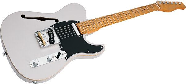 open zoom image for Sire Larry Carlton T7TV Electric Guitar, Silver, Action Position Back