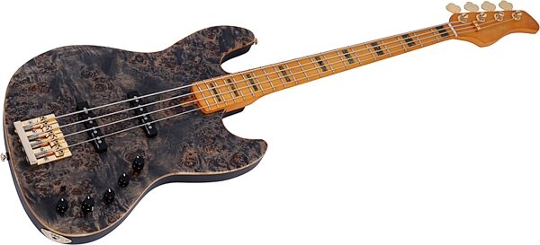 open zoom image for Sire Marcus Miller V10 Electric Bass, Transparent Black Satin, Action Position Back