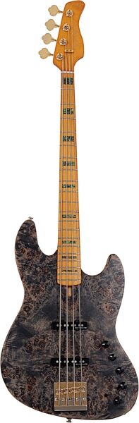 open zoom image for Sire Marcus Miller V10 Electric Bass, Transparent Black Satin, Action Position Back