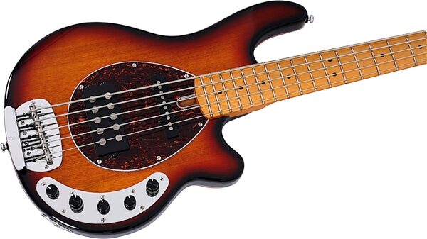 open zoom image for Sire Marcus Miller Z7 Electric Bass, 5-String, 3-Tone Sunburst, Hard Maple Fretboard, Action Position Back