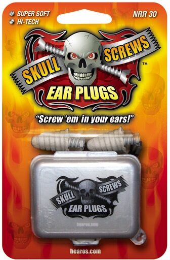 open zoom image for Hearos Skull Screws Ear Plugs, Main