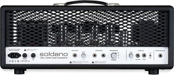 open zoom image for Soldano SLO-100 Guitar Amplifier Head (100 Watts), Black, Main Back