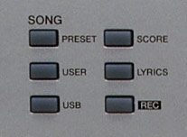 open zoom image for Yamaha PSRS500 61-Key Arranger Workstation Keyboard, Sequencer Controls