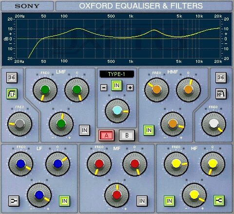 open zoom image for Sony EQ Plug-Ins for TC Powercore VST (Macintosh and Windows), Main