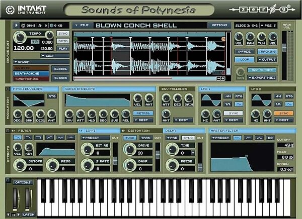 open zoom image for Zero G Sounds of Polynesia Soft Synth (Macintosh and Windows), Main