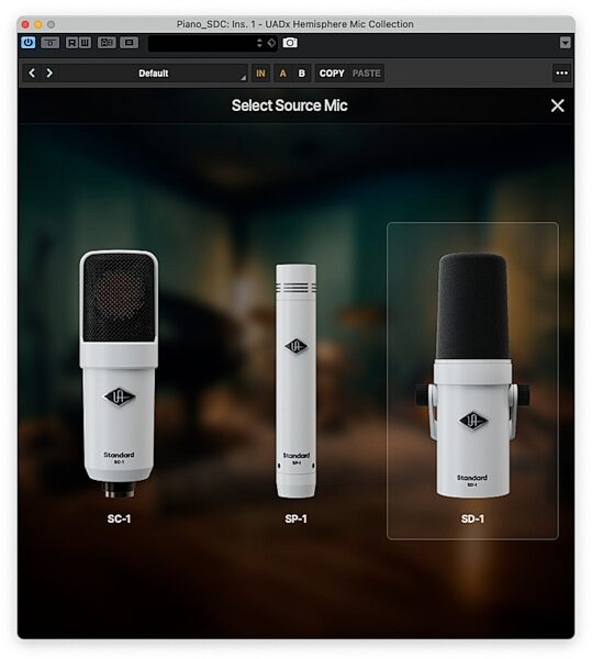 open zoom image for Universal Audio SD-1 Standard Dynamic Microphone with Hemisphere Mic Modeling Plug-in, New, Hemisphere