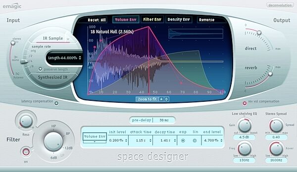 open zoom image for Emagic Logic Pro (Macintosh), Space Designer