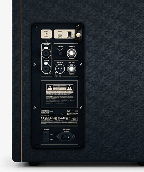 open zoom image for Positive Grid Spark Cabinet, Black, Action Position Back