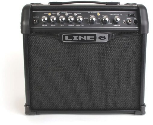 open zoom image for Line 6 Spider IV 15 Guitar Combo Amplifier (15 Watts, 1x8"), Front