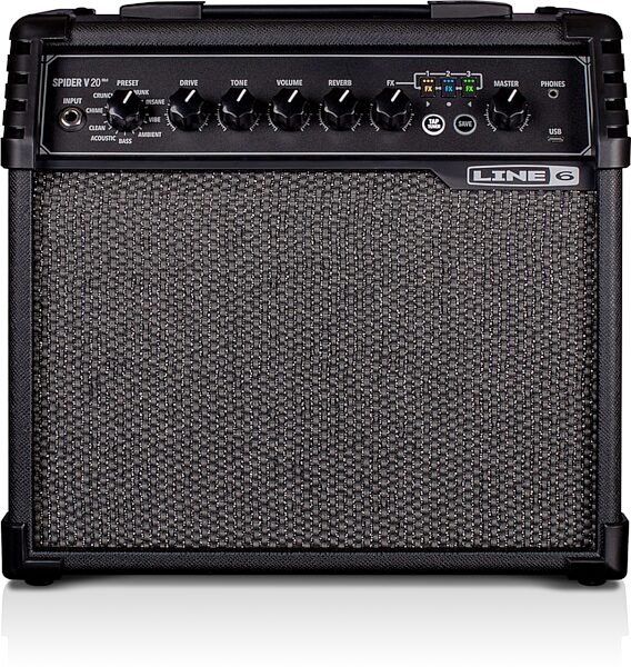 open zoom image for Line 6 Spider V 20 MkII Guitar Combo Amplifier (20 Watts, 1x8"), New, Main