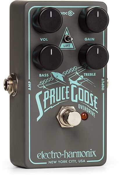 open zoom image for Electro-Harmonix Spruce Goose Overdrive Pedal, New, Action Position Back