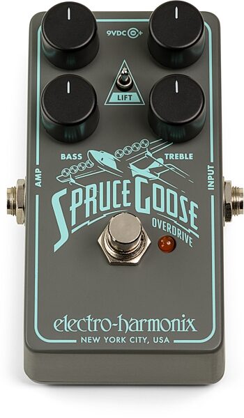 open zoom image for Electro-Harmonix Spruce Goose Overdrive Pedal, New, Action Position Back