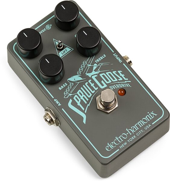open zoom image for Electro-Harmonix Spruce Goose Overdrive Pedal, New, Action Position Back