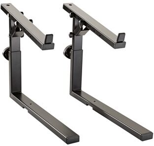 open zoom image for K&M 18811 Stacker 2nd Tier for Omega Keyboard Stand, Black, Action Position Front