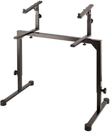 open zoom image for K&M 18811 Stacker 2nd Tier for Omega Keyboard Stand, Black, Action Position Front
