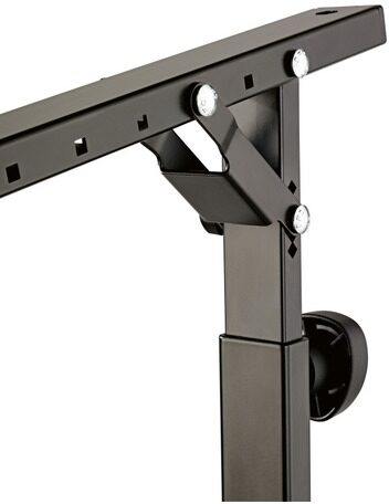 open zoom image for K&M 18811 Stacker 2nd Tier for Omega Keyboard Stand, Black, Action Position Side