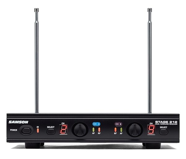 open zoom image for Samson Stage 212 Dual Handheld Vocal VHF Wireless Microphone System, New, ve