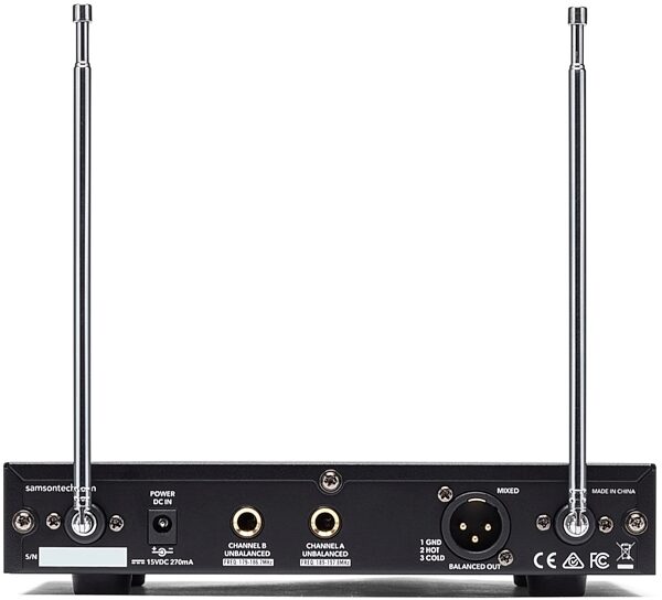 open zoom image for Samson Stage 212 Dual Handheld Vocal VHF Wireless Microphone System, New, ve