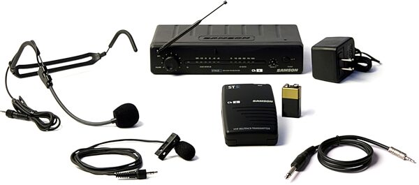 open zoom image for Samson Stage 5T 3in1 Guitar Lavalier and Headset Wireless System, Main