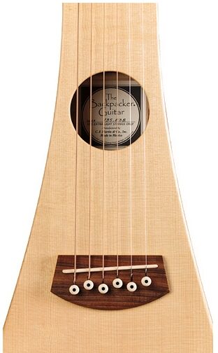 open zoom image for Martin Steel-String Backpacker GBPC Travel Acoustic Guitar (With Gig Bag and Strap), Bridge