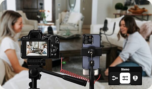 open zoom image for iCON AirMic Pro Dual-Channel Wireless Microphone System, Black, In Use