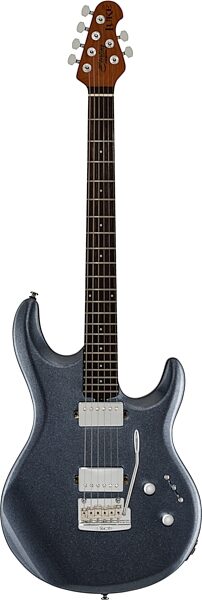 open zoom image for Sterling by Music Man LK100 Luke Electric Guitar, Bodhi Blue, Rosewood Fretboard, Open Box (Very Good), Action Position Back