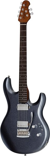 open zoom image for Sterling by Music Man LK100 Luke Electric Guitar, Bodhi Blue, Rosewood Fretboard, Open Box (Very Good), Action Position Back