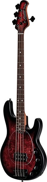 open zoom image for Sterling by Music Man StingRay Ray34 Electric Bass Guitar, Dark Scarlet Burst, Rosewood Fretboard, Open Box (Very Good), Action Position Back