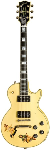 open zoom image for Gibson Steve Jones Signature Les Paul Custom Electric Guitar, Antique Yellow
