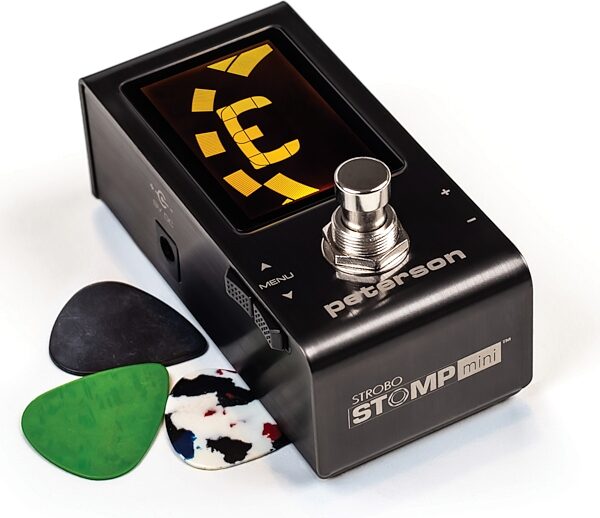 open zoom image for Peterson StroboStomp Mini Guitar Pedal Tuner, New, Action Position Back