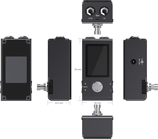 open zoom image for Peterson StroboStomp Mini Guitar Pedal Tuner, New, Action Position Back