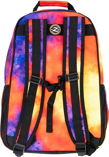 open zoom image for Zildjian Student Backpack, Orange/Blue/Yellow, with Stick Bag, Action Position Back