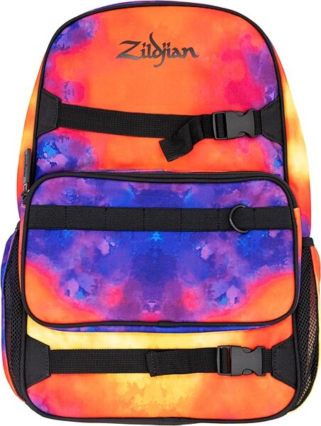 open zoom image for Zildjian Student Backpack, Orange/Blue/Yellow, with Stick Bag, Action Position Back