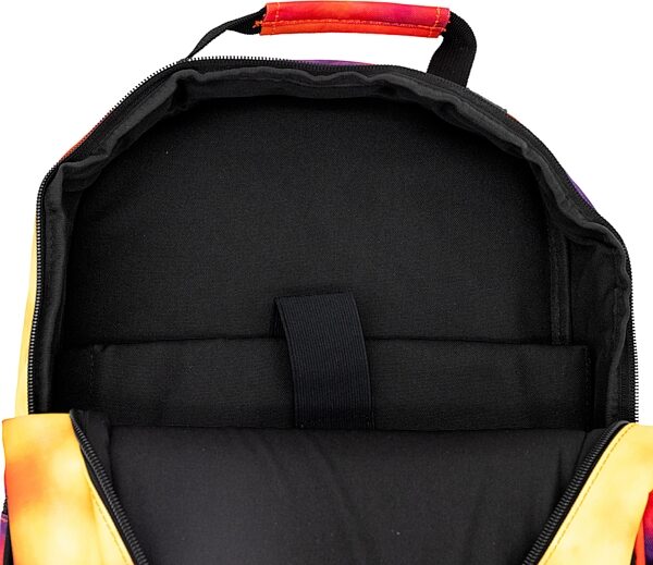 open zoom image for Zildjian Student Backpack, Orange/Blue/Yellow, with Stick Bag, Action Position Back