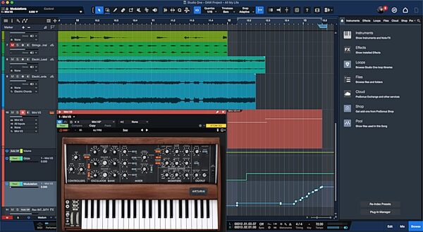 open zoom image for PreSonus Studio One 6.5 Professional Music Production Software, Screenshot