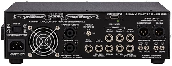 open zoom image for Mesa/Boogie Subway TT-800 Bass Guitar Amplifier Head, New, view