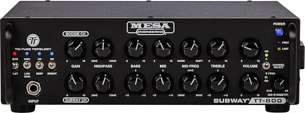 open zoom image for Mesa/Boogie Subway TT-800 Bass Guitar Amplifier Head, New, Action Position Back