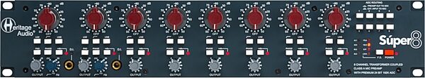 open zoom image for Heritage Audio Super 8 Eight-Channel ADAT Microphone Preamp, Open Box (Like New), Action Position Back