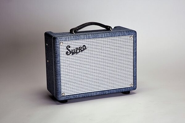 open zoom image for Supro Super Guitar Combo Amplifier (5 Watts, 1x8"), New, Angled Front