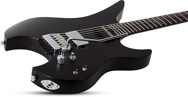 open zoom image for Schecter Synyster Gates Custom-6 TR-S Signature Headless Electric Guitar, Satin Black, Action Position Back