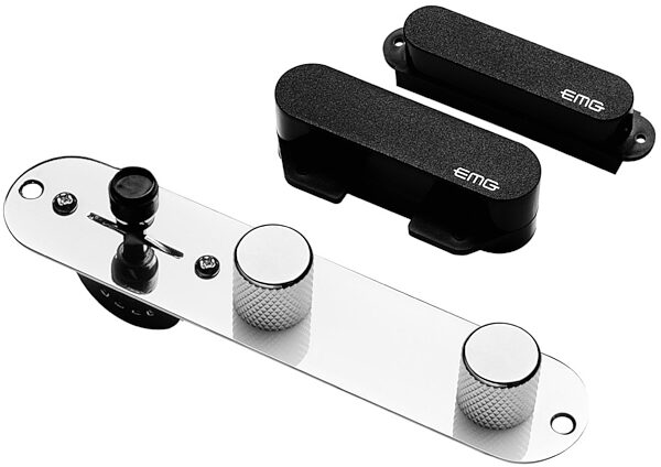 open zoom image for EMG T SYSTEM Prewired Tele Guitar Pickup Plus Control Plate, New, Main