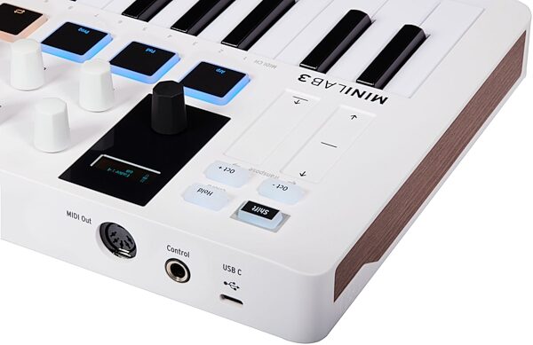 open zoom image for Arturia MiniLab 3 USB MIDI Keyboard Controller, White, Detail