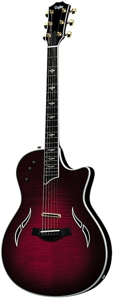 open zoom image for Taylor T5 Thinline Fiveway Custom Maple Cutaway Acoustic-Electric Guitar (with Case), Red Edge
