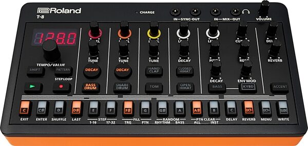 open zoom image for Roland AIRA Compact T-8 Beat Machine, Open Box (Like New), Action Position Back