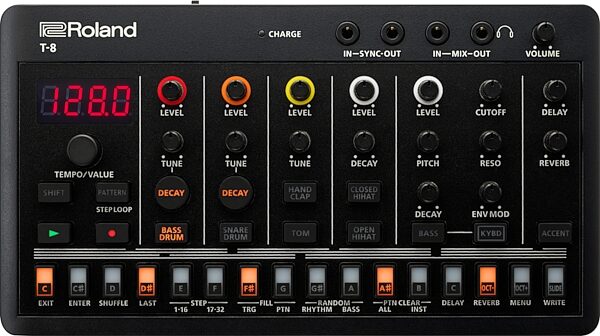 open zoom image for Roland AIRA Compact T-8 Beat Machine, Open Box (Like New), Action Position Back