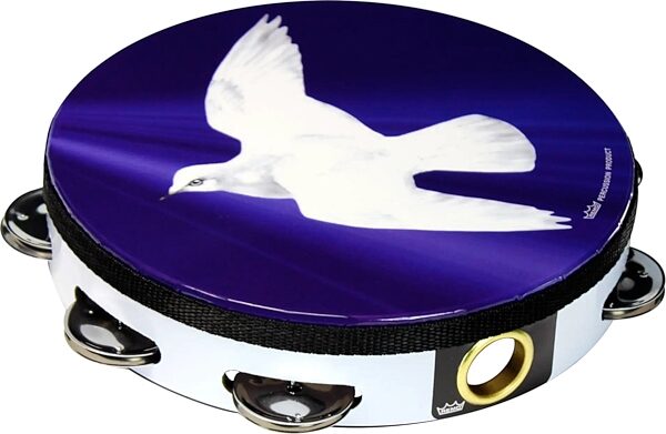 open zoom image for Remo Religious Tambourine (Single Row), Dove, 8 inch, TA-9108-18, Open Box (Like New), Main