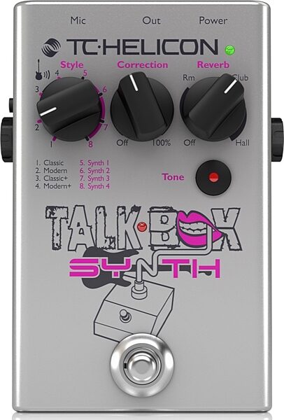 open zoom image for TC-Helicon Talkbox Synth Studio-Quality Vocal FX Pedal, Main