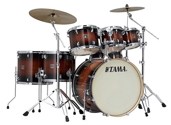 open zoom image for Tama CL72S Superstar Classic Drum Shell Kit, 7-Piece, Mahogany Burst, Mahogany Burst